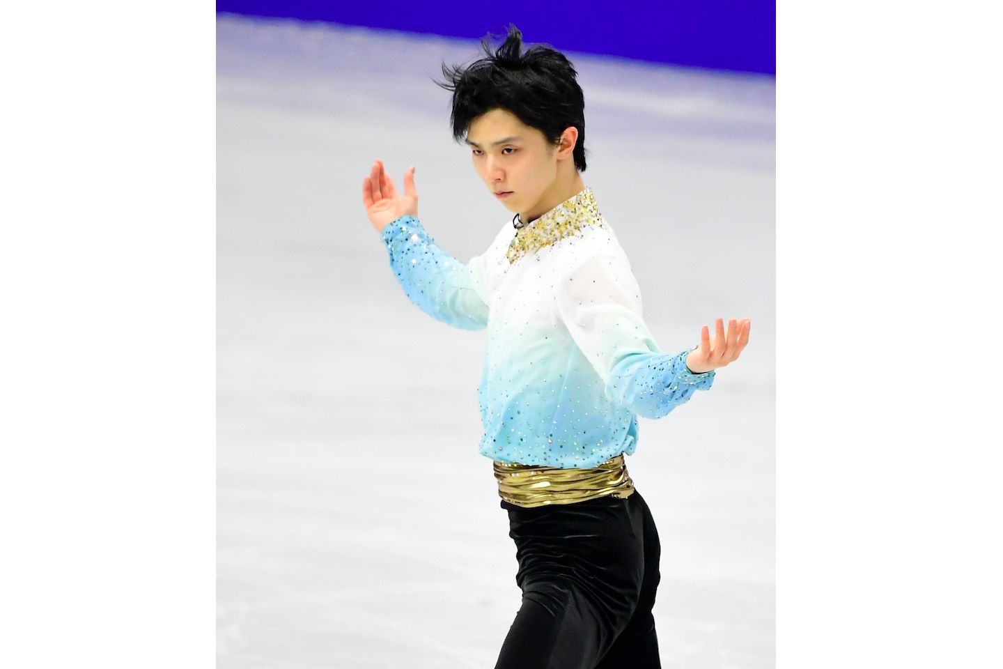振り付けはトリノ五輪の銅メダリスト、ジェフリー・バトル。シンプルながら優雅な動きが印象的。写真:アフロ