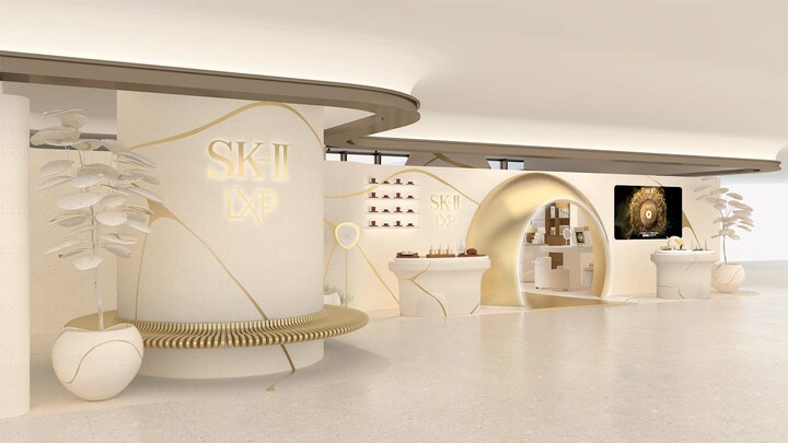 「SK-II」による麻布台ヒルズカフェでのポップアップイベント内観イメージ