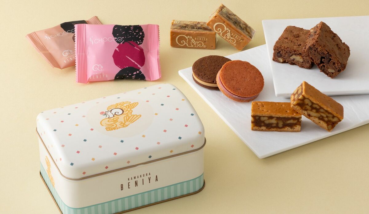 鎌倉紅谷　モンレーヴ　アムールデュショコラ 鎌倉紅谷より「クルミッ子」など自慢の味を詰め込んだ“宝箱缶”が登場