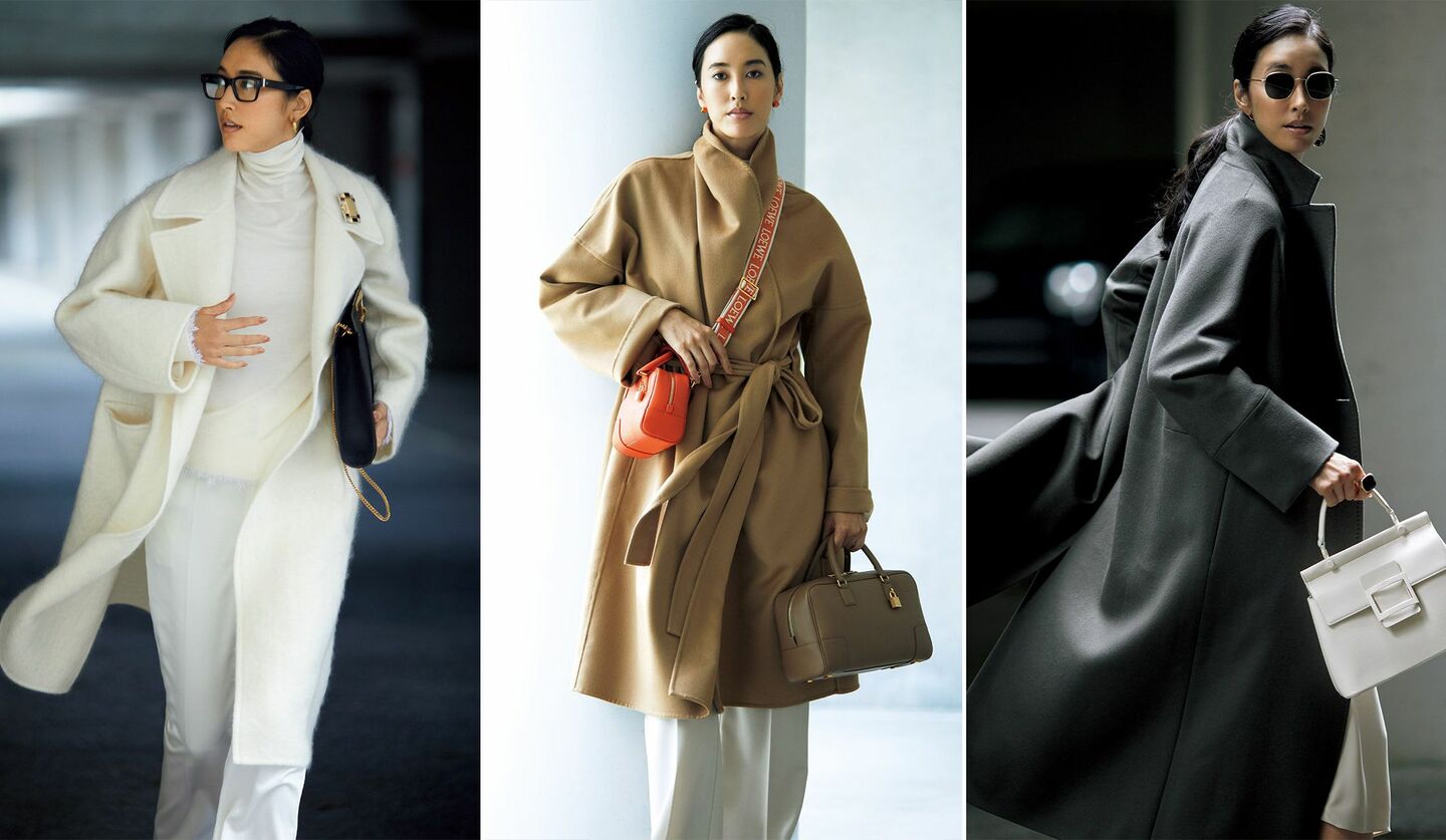 スタイリスト 大西真理子さん提案の「キャリアコート」を着こなす女性