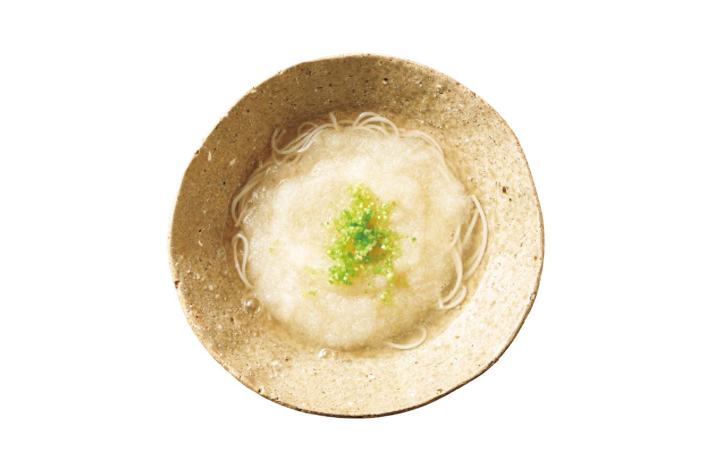 木山さんが太鼓判を押す伊崎洋明製麺の麺を使用し、追いガツオした出汁に蕪あんをのせた「蕪の煮麺」。