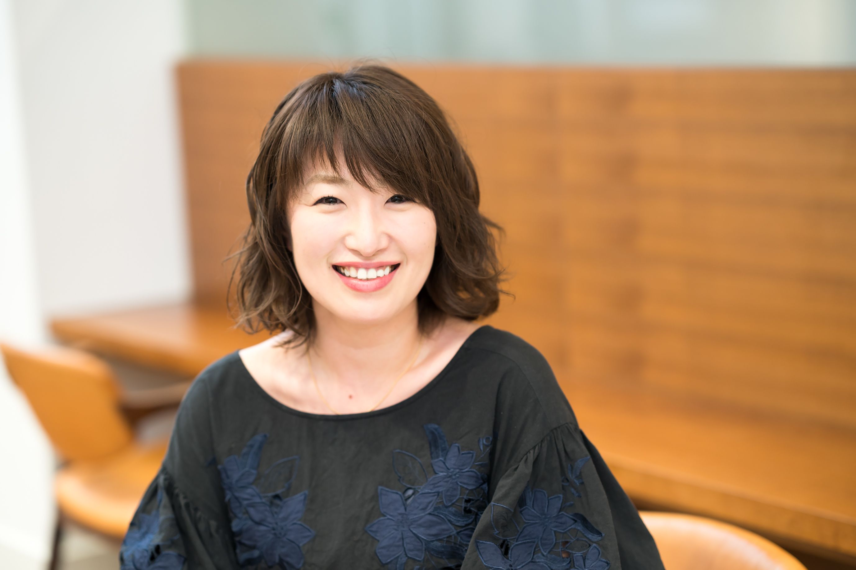 enfleurage(アンフルラージュ) AOYAMA ディレクター 長谷部しのぶさん。「こう見えて剣道四段。剣道でストレスを発散しています」