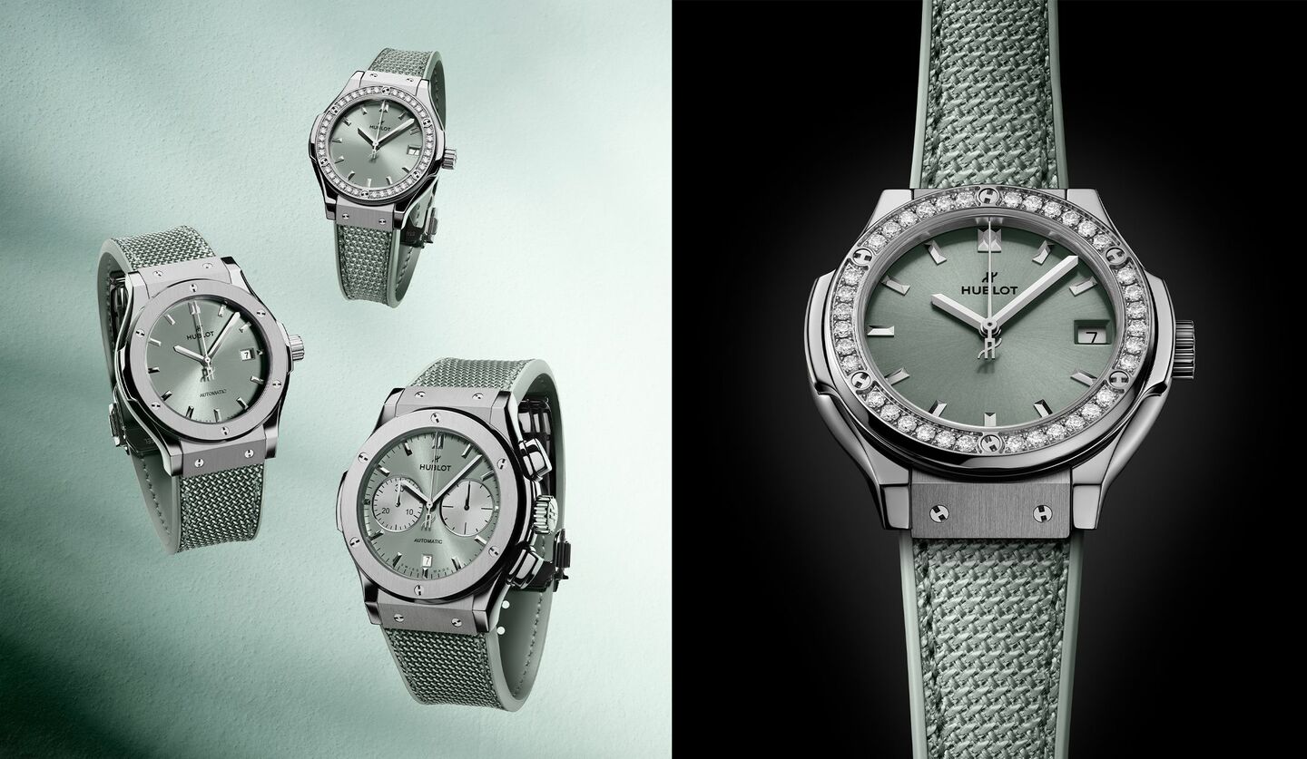 ウブロの新作時計『クラシック・フュージョン セージグリーン』