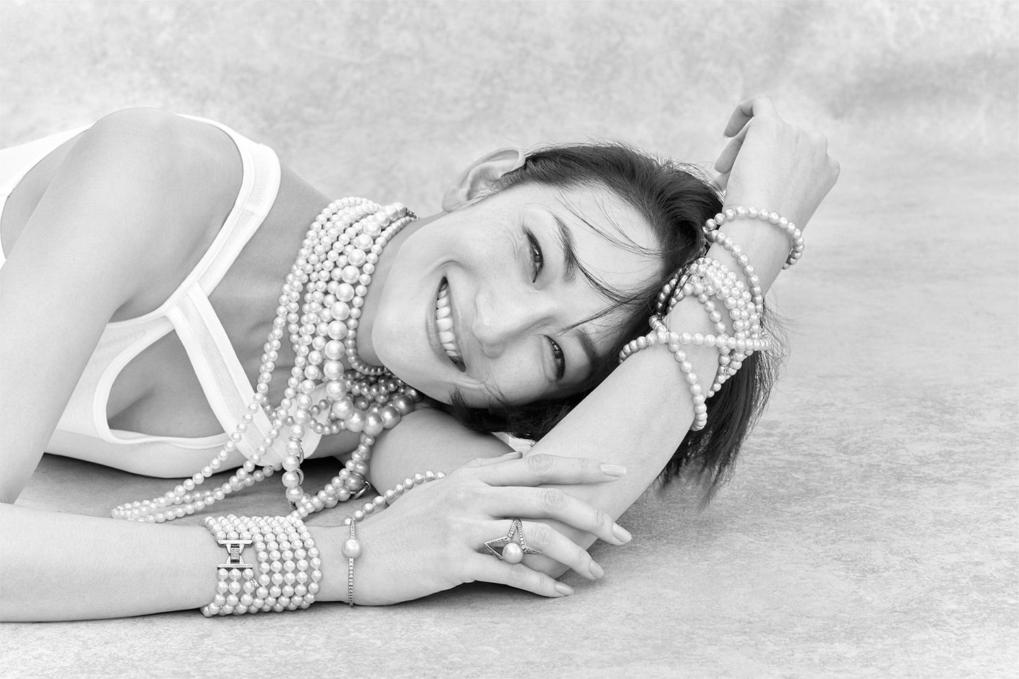 ミキモトの「My Pearls, My Style」より、冨永愛さんの撮り下ろしビジュアル