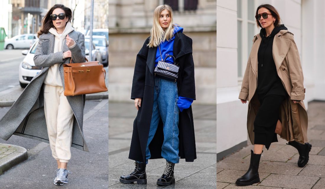 重ねるアイテムが鍵！大人に似合う「パーカ×コート」の着こなし実例