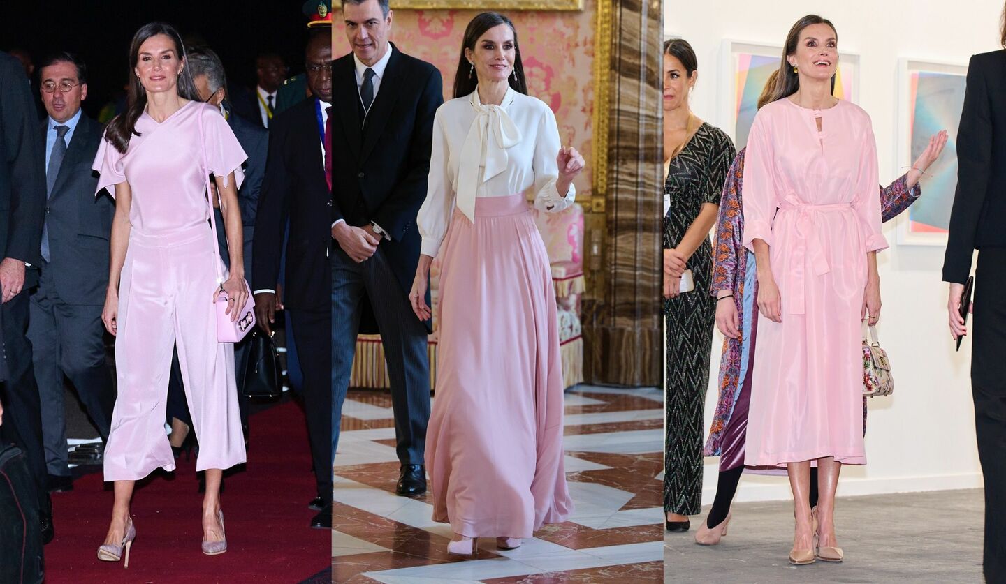 スペイン「レティシア王妃」の淡ピンクの装い3選