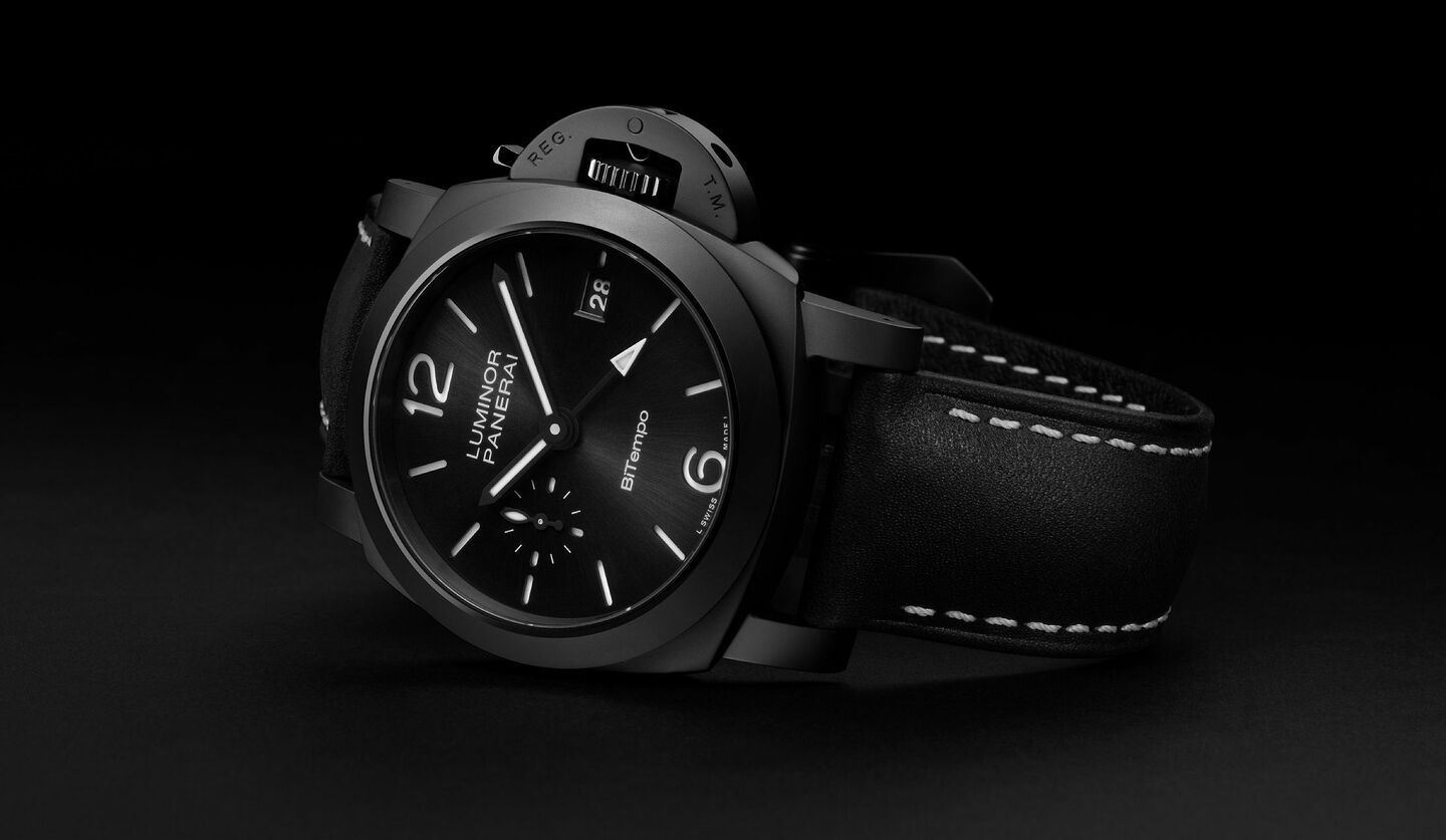 「パネライ」アイコニックな『ルミノール』コレクションに初登場の40mmセラミックデザイン『ルミノール GMT チェラミカ PAM01460』