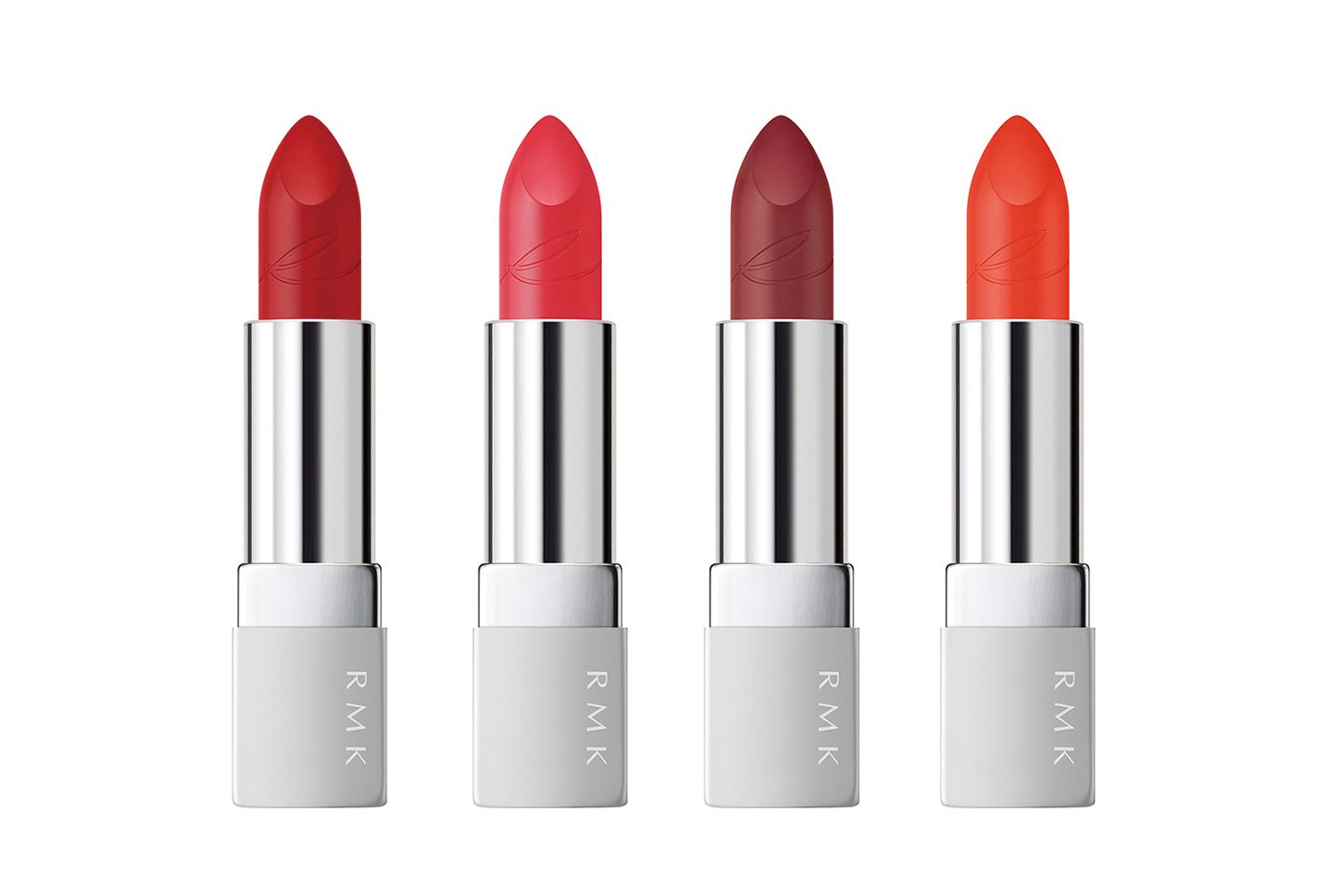 RMK リップスティック コンフォート マットフィット 全7色(写真は左から01、04、05、07)各¥3,500