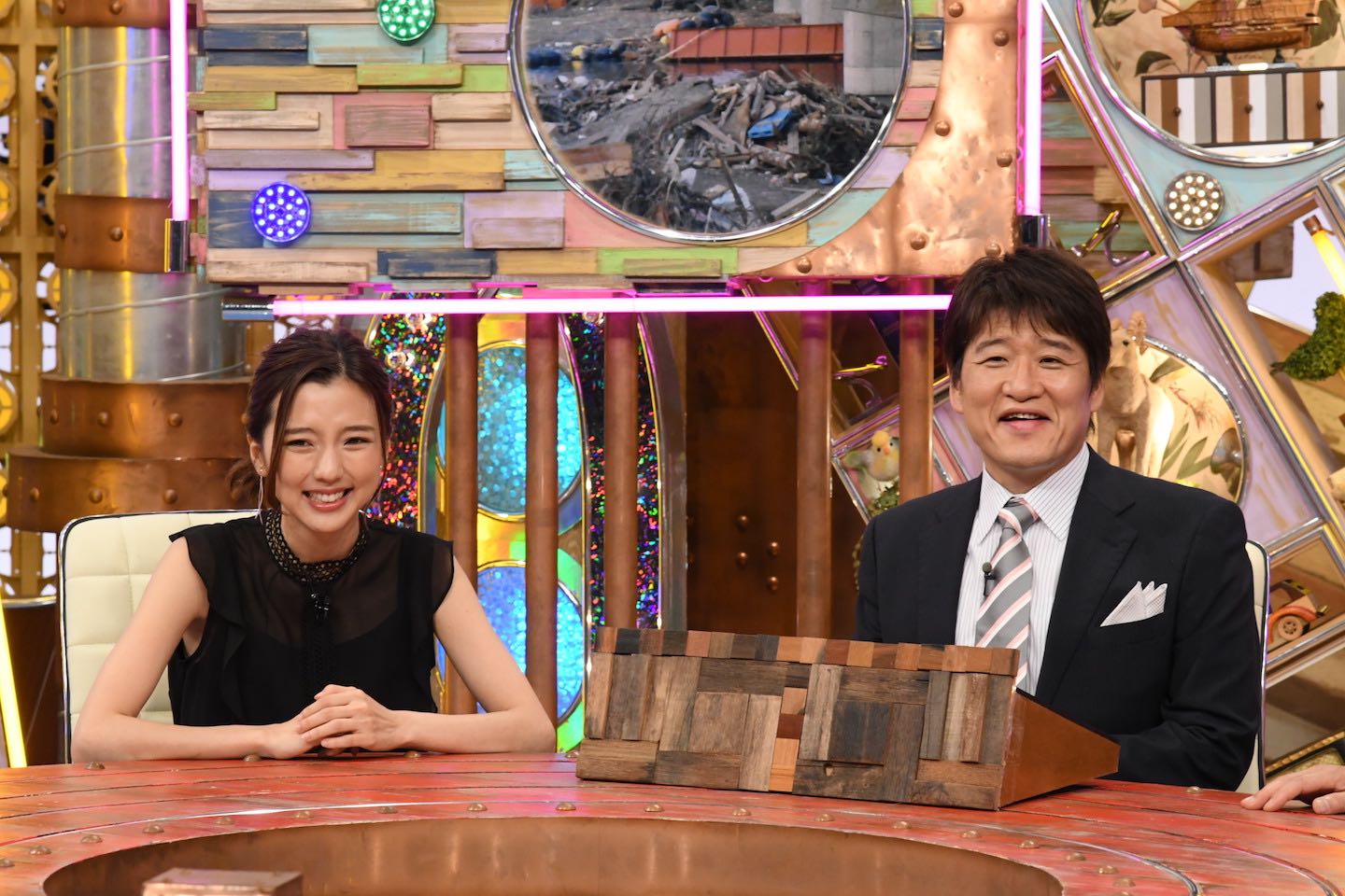 ©ABCテレビ 真野恵里菜さんと林修さん