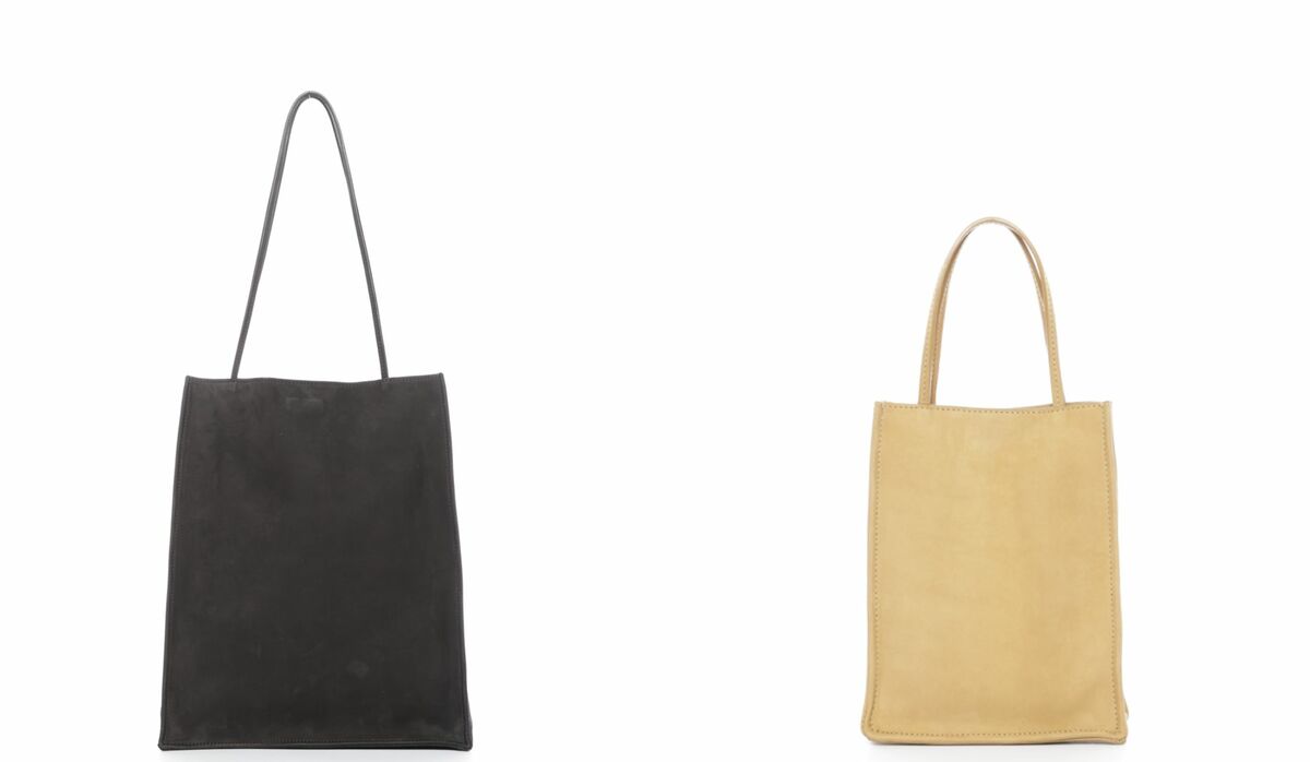 VIP価格★The Row★To Go ヌバック製トートバッグ Small To Go Tote ヌバック製のバッグ タン – The Row
