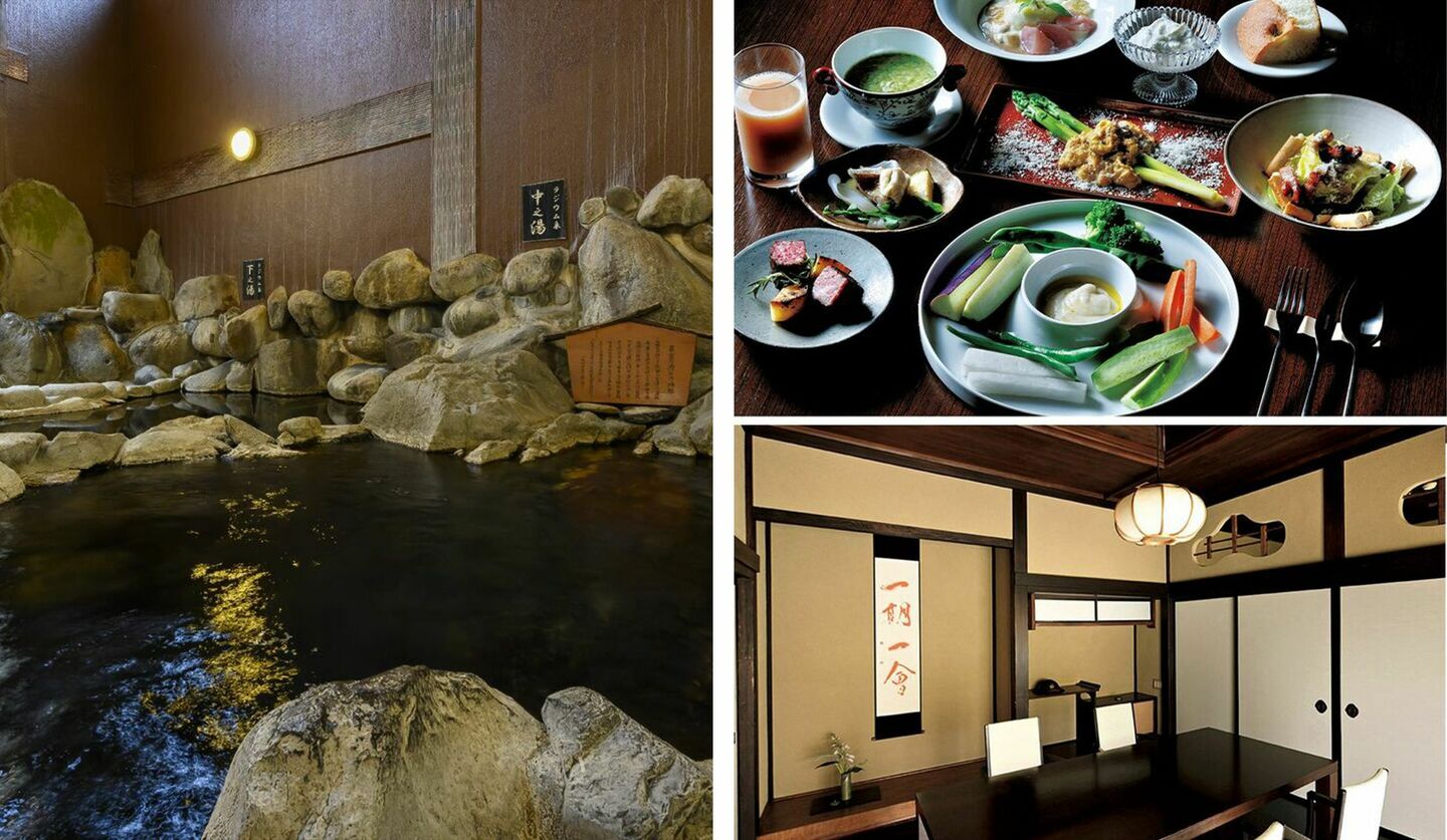 「旅館大橋」、「湯どの庵 風呂夢 アル・ケッチァーノ」