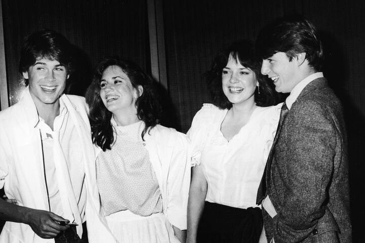 左から二番目がメリッサ・ギルバート、一番右がトム・クルーズ。