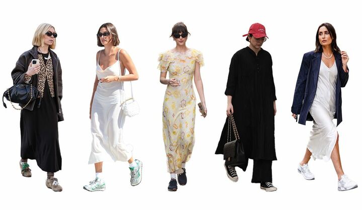 ワンピーススニーカーコーデ