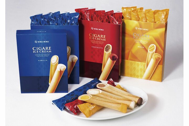 『シガール アイスクリーム [3種]　20本入り』（内容：バニラ 10本、チョコレート 5本、マンゴー 5本）￥5,400(配送料・税込)