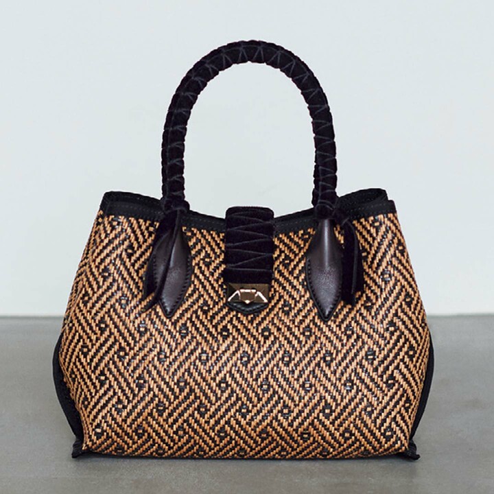 「マリアンヌ ショッパー」￥184,000【縦20×横26×マチ10cm】（JIMMY CHOO）　[Precious2019年5月号72ページ]