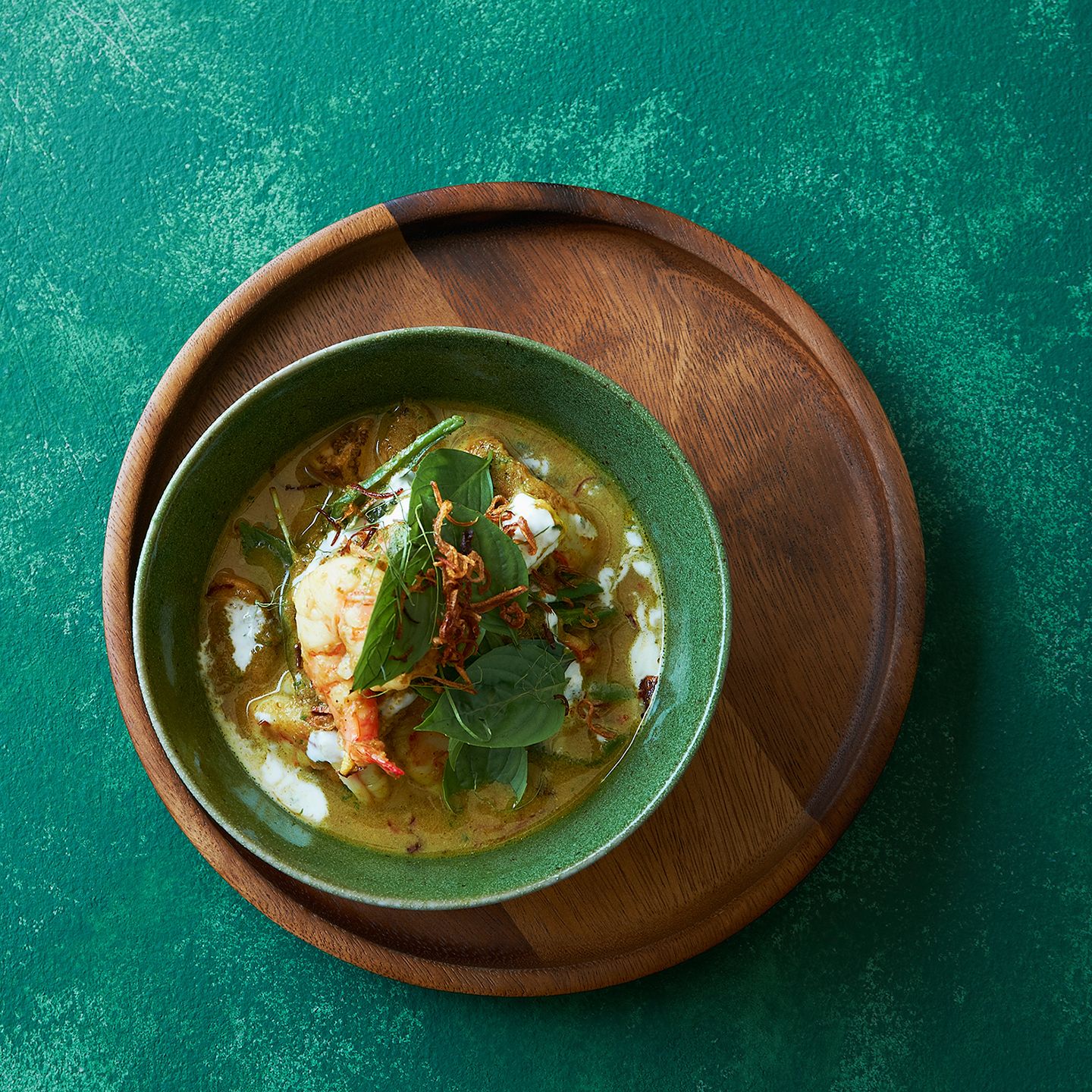 エビのグリーンカレー Full ¥3,200、Half ¥1,920