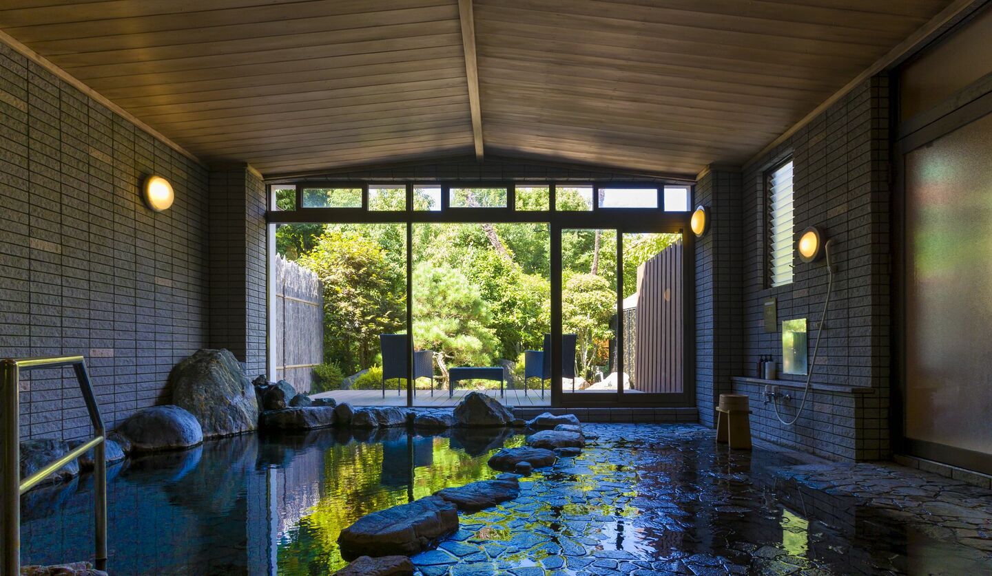 バルコス旅館三朝荘の大浴場