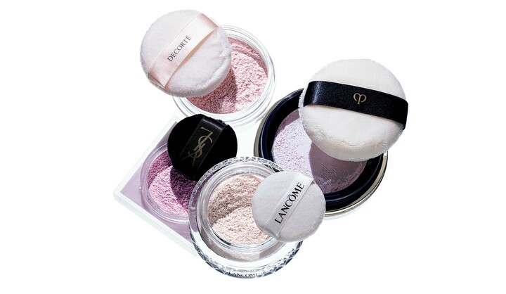 「クレ・ド・ポー ボーテ」「ランコム」「イヴ・サンローラン・ボーテ」「コスメデコルテ」のルースパウダー