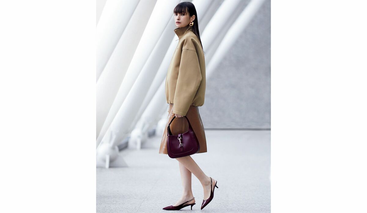 GUCCI スリングバックパンプス ベージュ/ブラウン GUCCI スリングバックパンプス ベージュ/ブラウン グッチ