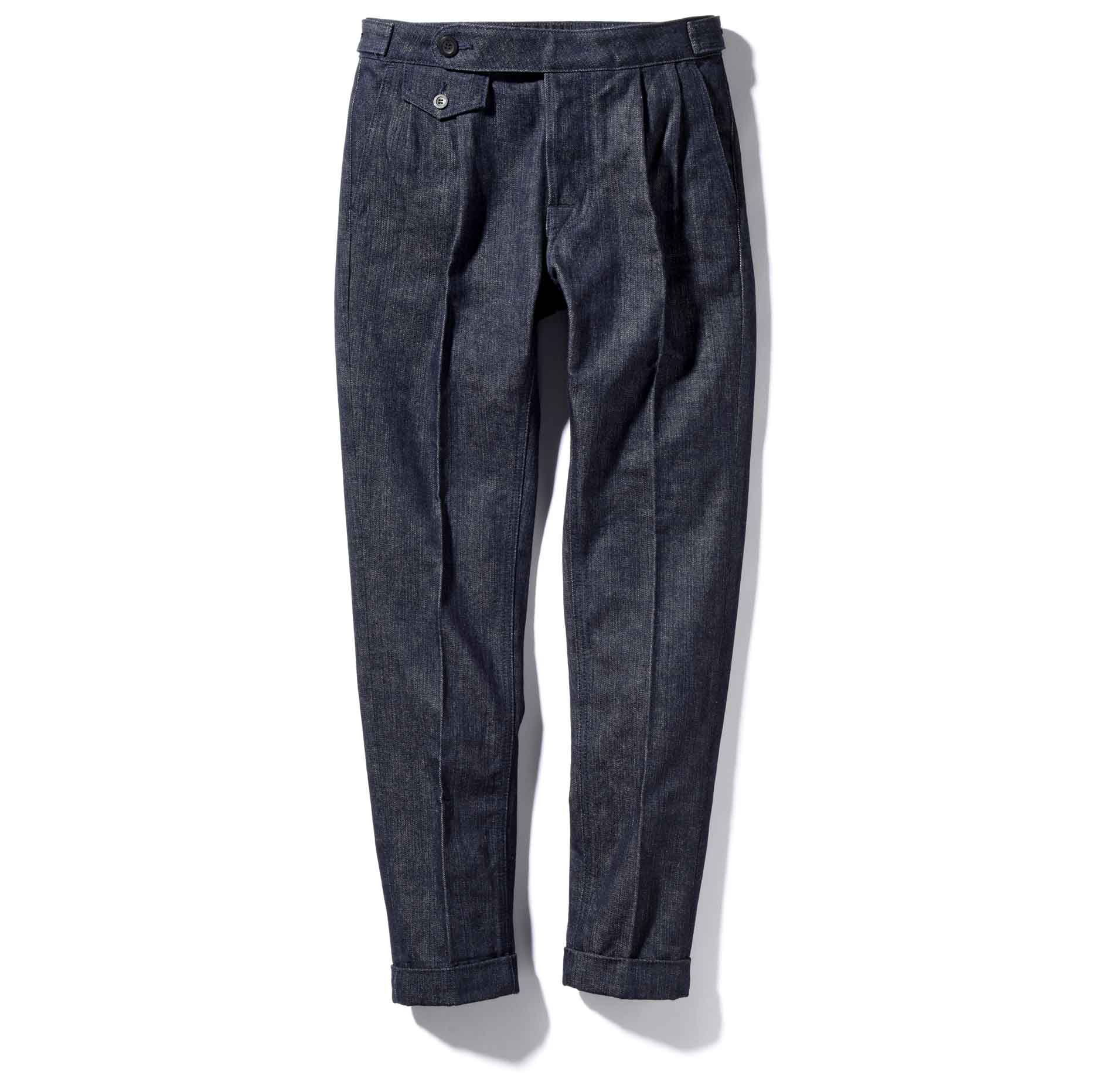 写真はオーダーサンプル。パンツ¥39,400(R&BLUESプレスルーム)※オーダー価格。