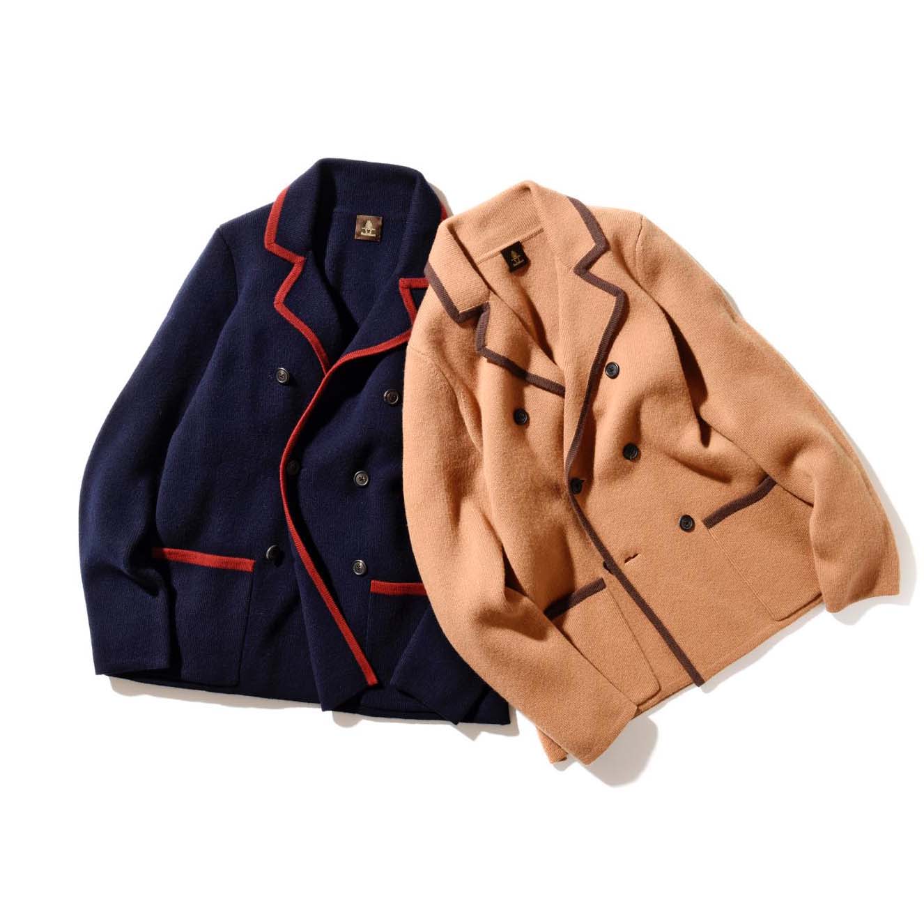 ニットジャケット各¥58,000(ポール・スチュアート 青山店)
