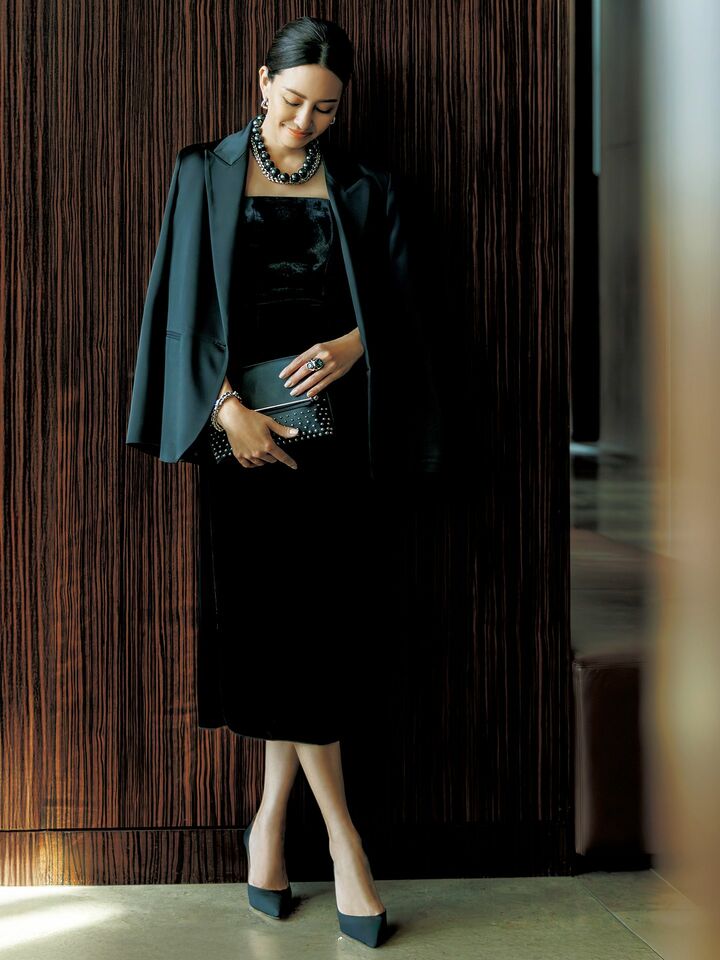 冬コーデ_1,ジャケット_1,ワンピース_1