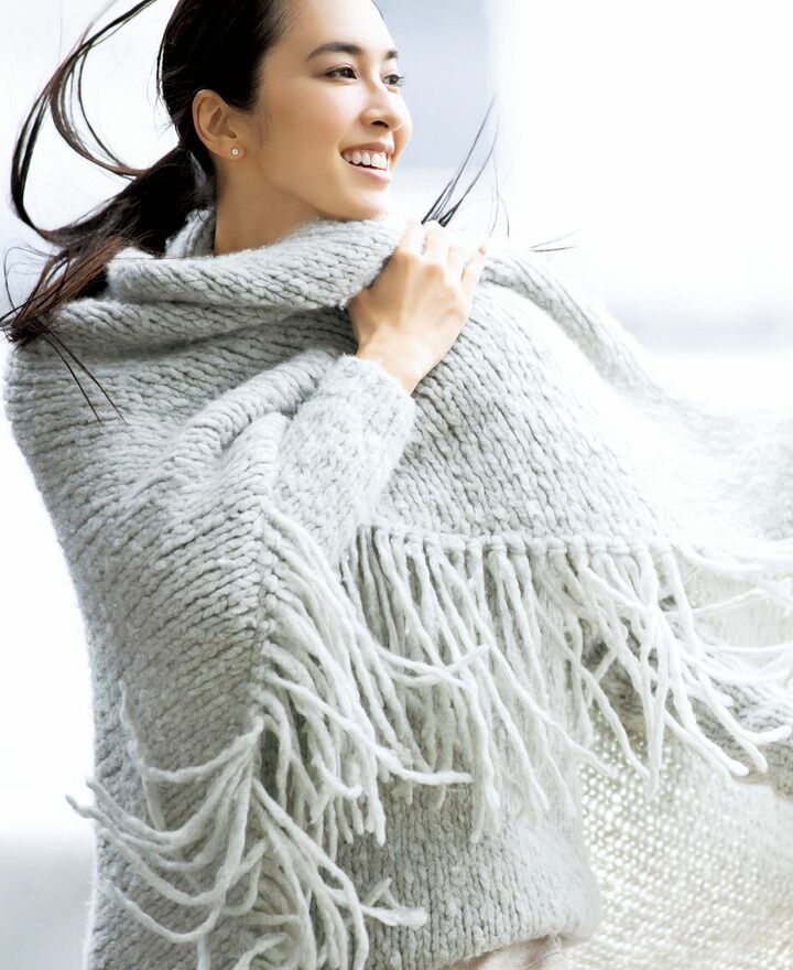 ストール_1,ニット_1,冬コーデ_1