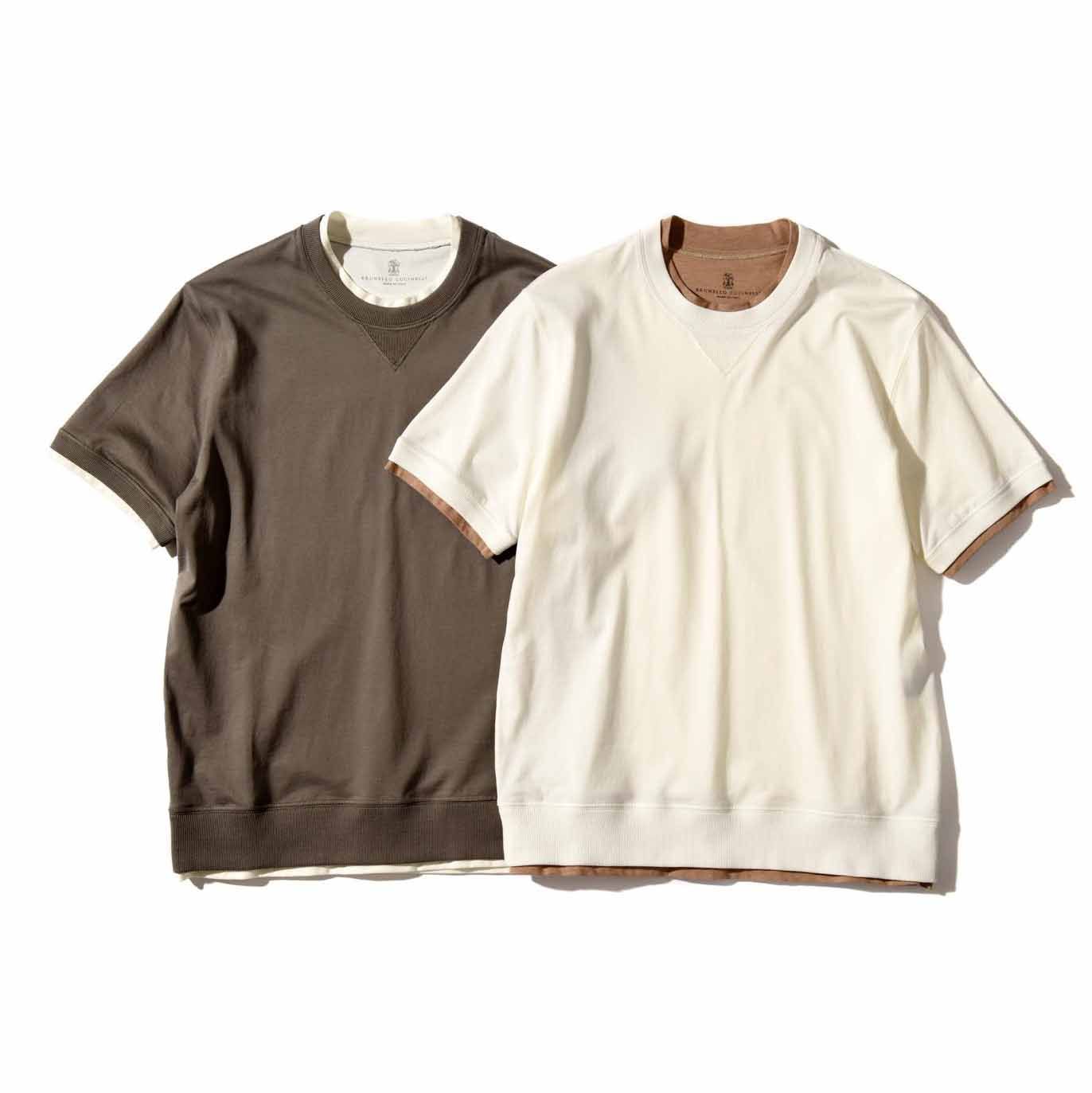 Tシャツ各¥79,200(ブルネロ クチネリ ジャパン)