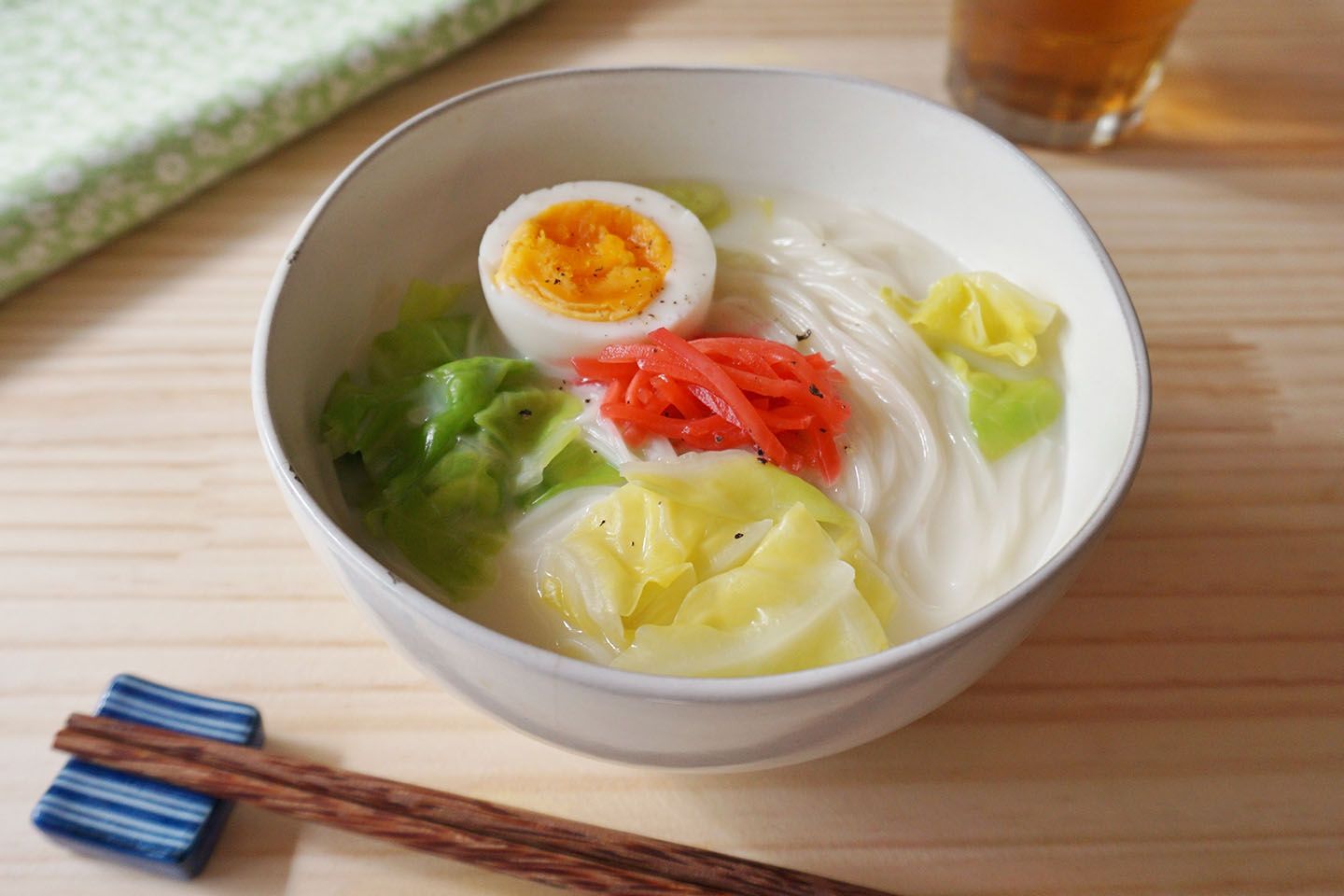 「豆乳スープのまろやかにゅうめん」