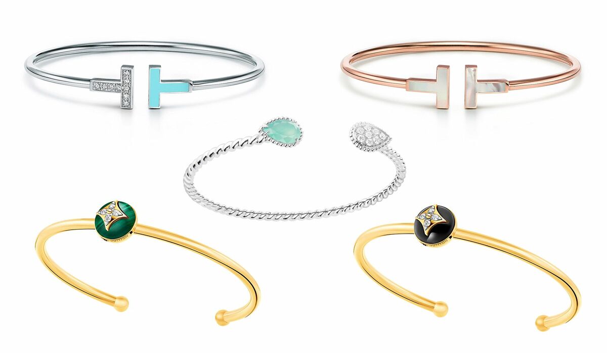 Tiffany & Co. ティファニー オープン レクタングル バングル Tiffany & Co. - Tiffany オープンレクタングル バングル 希少の