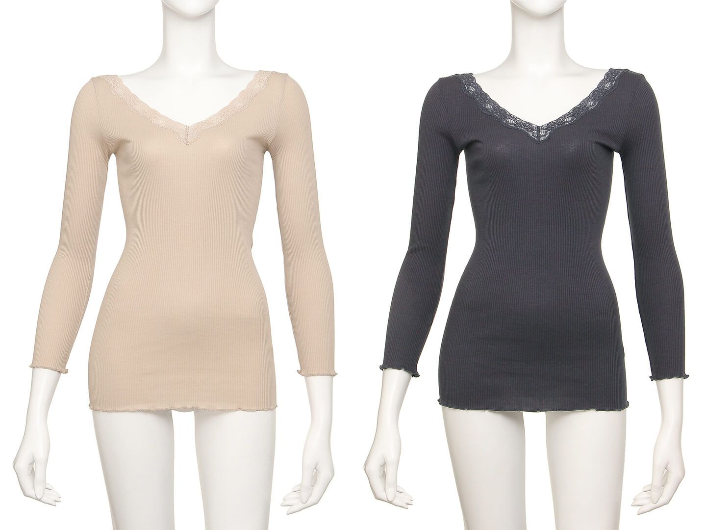 COTTON SILK V-NECK ②