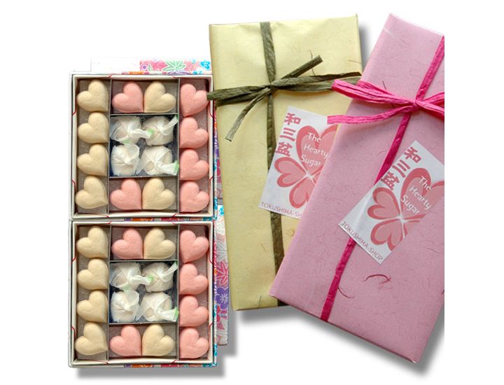 「干菓子 ハート型和三盆」(TOKUSHIMA SHOP)