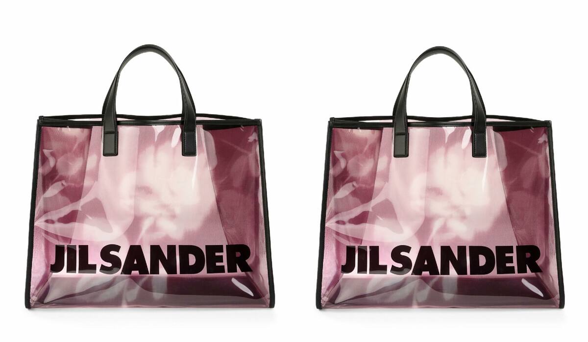 JIL SANDER ロゴプリントトートバッグ 【関税込】 Jil Sander ☆ ロゴ キャンバス トートバッグ [正規品/関税込