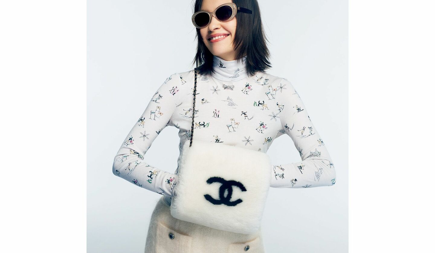 シャネルでコーディネートしたスノーリゾート・ラグジュアリー