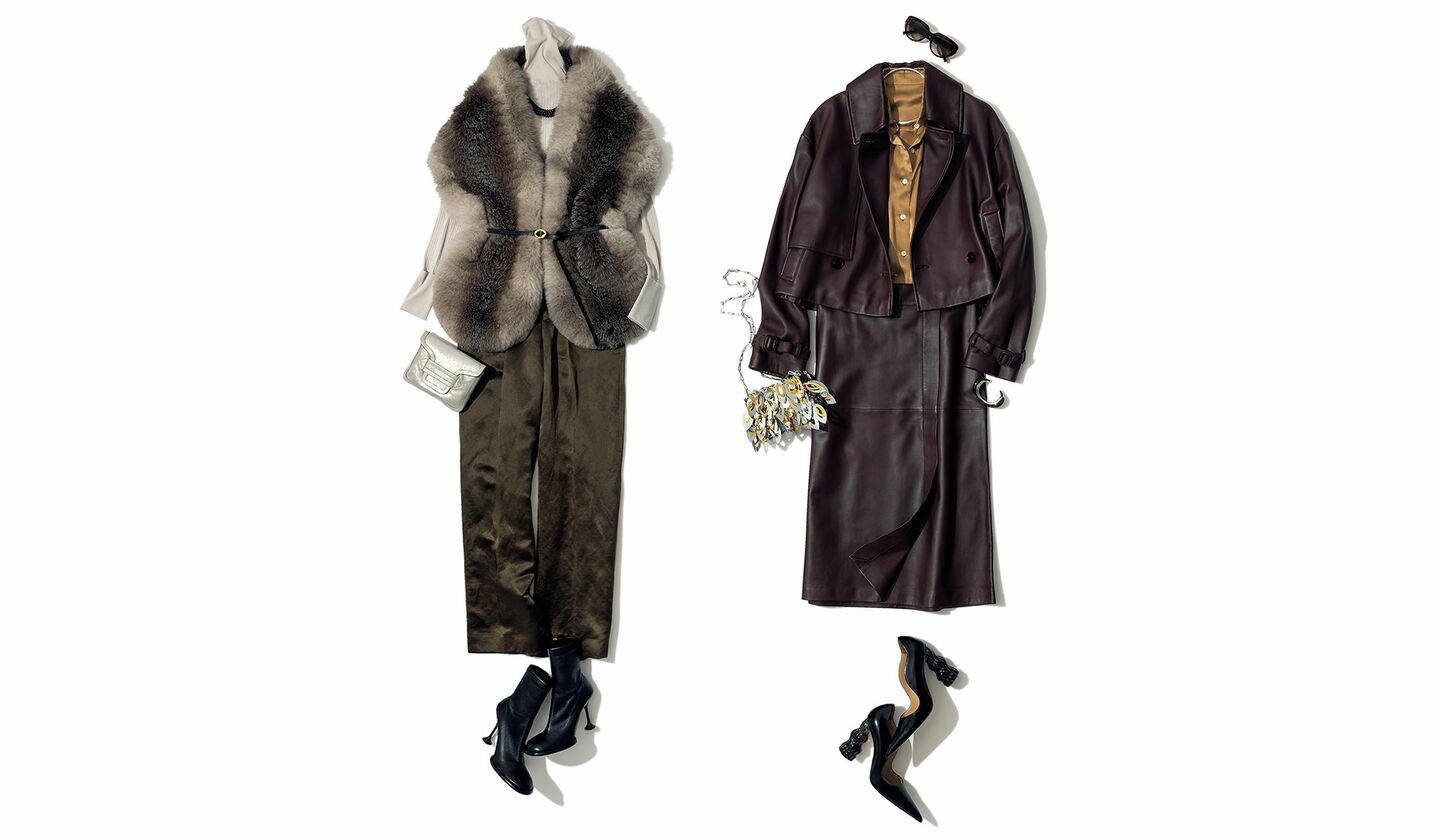 三好彩さんスタイリングによる2種のドレスアップスタイル