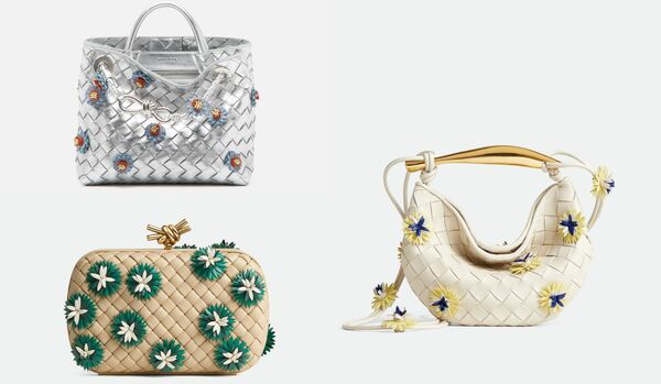 イントレチャートに繊細なフラワーが咲く！ボッテガ・ヴェネタより新作バッグコレクションが登場