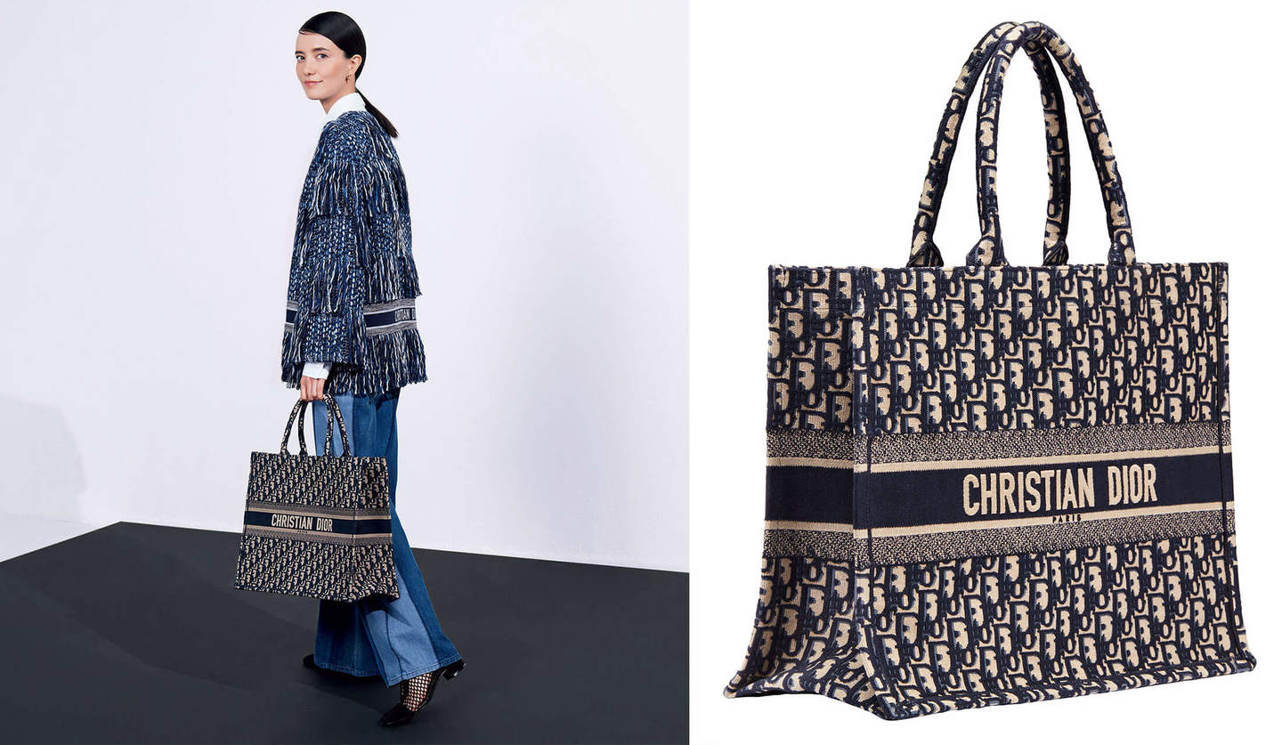 Christian Dior クリスチャンディオール レザー ブックトート SURREALISM トートバッグ - ブラック by