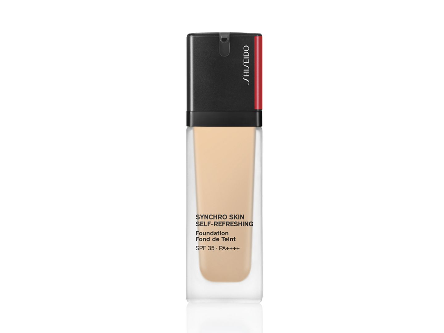 SHISEIDO シンクロスキン セルフリフレッシング ファンデーション 30ml SPF35・PA++++ 全12色 ¥6,000(2019年9月1日発売)