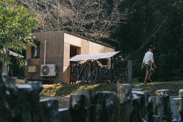 「森とコーヒー。」のトレーラーハウス
