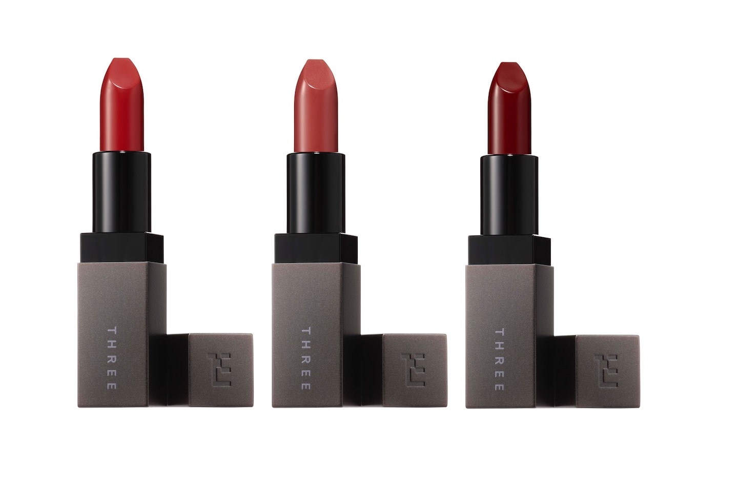 THREE マジックタッチリップライター 新3色(左から10、11、12) ¥3,200(2020年8月19日発売)