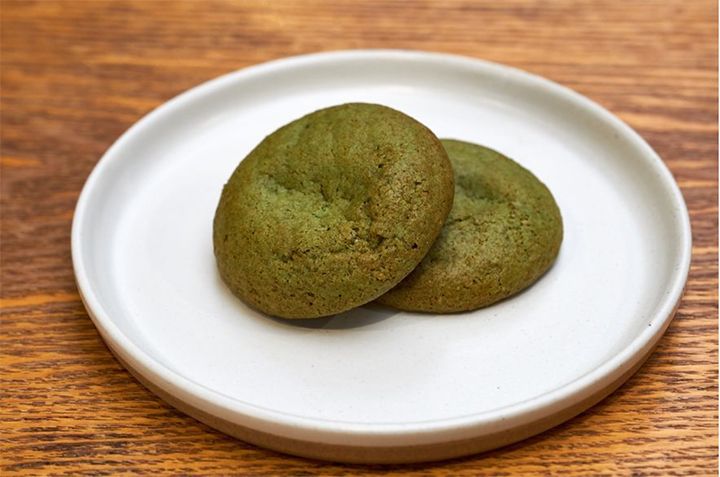 抹茶とフレッシュミントという組み合わせが新鮮な「グリーンティーミント クッキー」1枚¥200