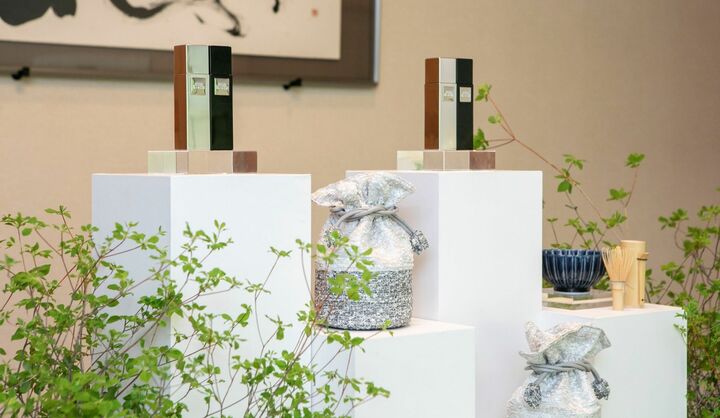 ミニマリズムを極めたシルバー（DAY）とブラック（NIGHT）の美しいパッケージ。6週間、朝晩この2本だけを使用する高機能集中トリートメント美容液。ザ・ギンザ エッセンスエンパワリング P （美容液） ￥198,000（税込）［DAY：日中用美容液 SPF25・PA+++、NIGHT：夜用美容液（いずれも医薬部外品）］