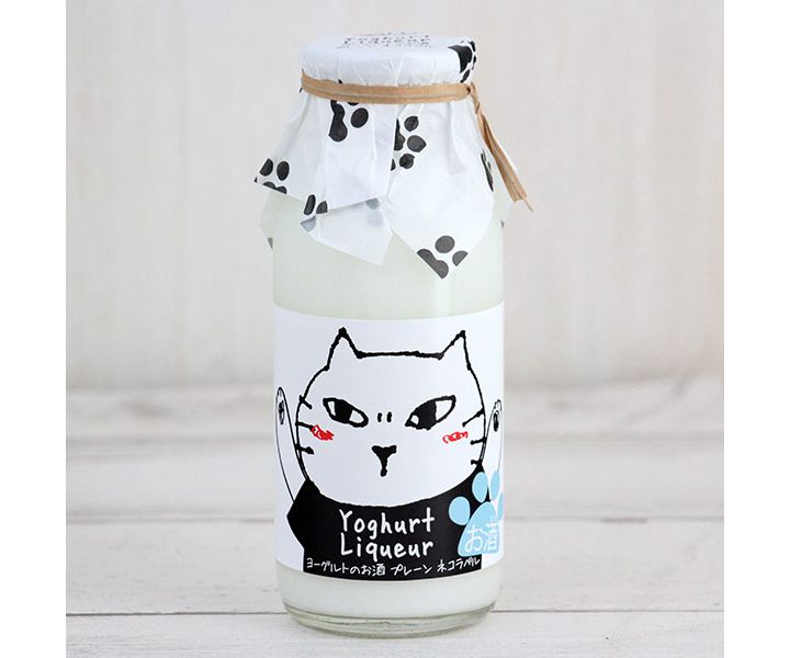 「カルディオリジナル ヨーグルトのお酒 猫ラベル(リキュール)」