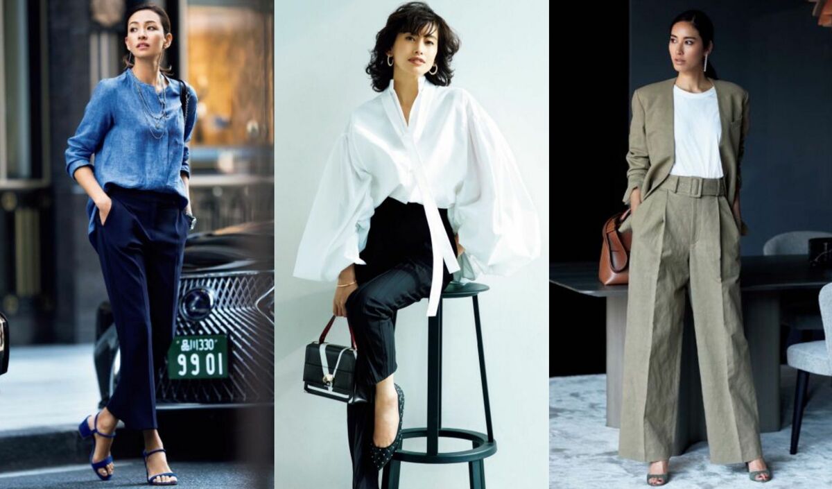 夏のオフィスカジュアルパンツコーデ30選｜オフィスでカジュアルに