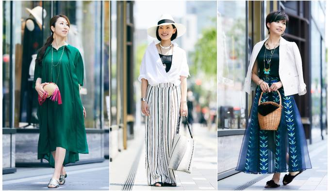 綺麗な60代 女性 旅行 ファッション 人気のファッション画像