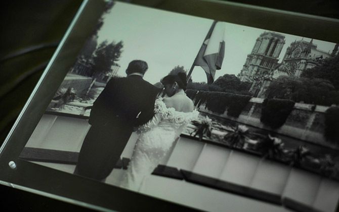 スタイリッシュな結婚式の写真