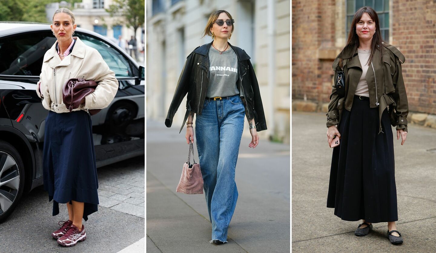 ライダースを着こなすエミリー・シンドレフ、エミー・ベントゥリーニ、ヴァネッサ・モー