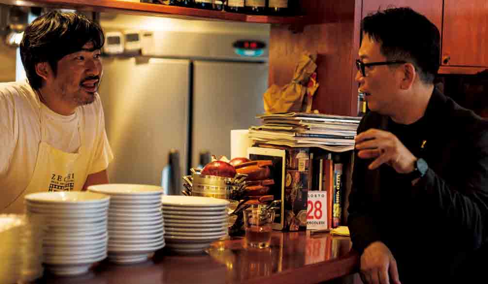 「オルランド」のオーナーシェフを務めるのは、1990年代からさまざまなイタリアンの名店を手がけてきた小串貴昌氏。植野氏とは知り合って約15年という気心知れた仲で、「オルランド」でも2014年のオープン当初からのつきあい。