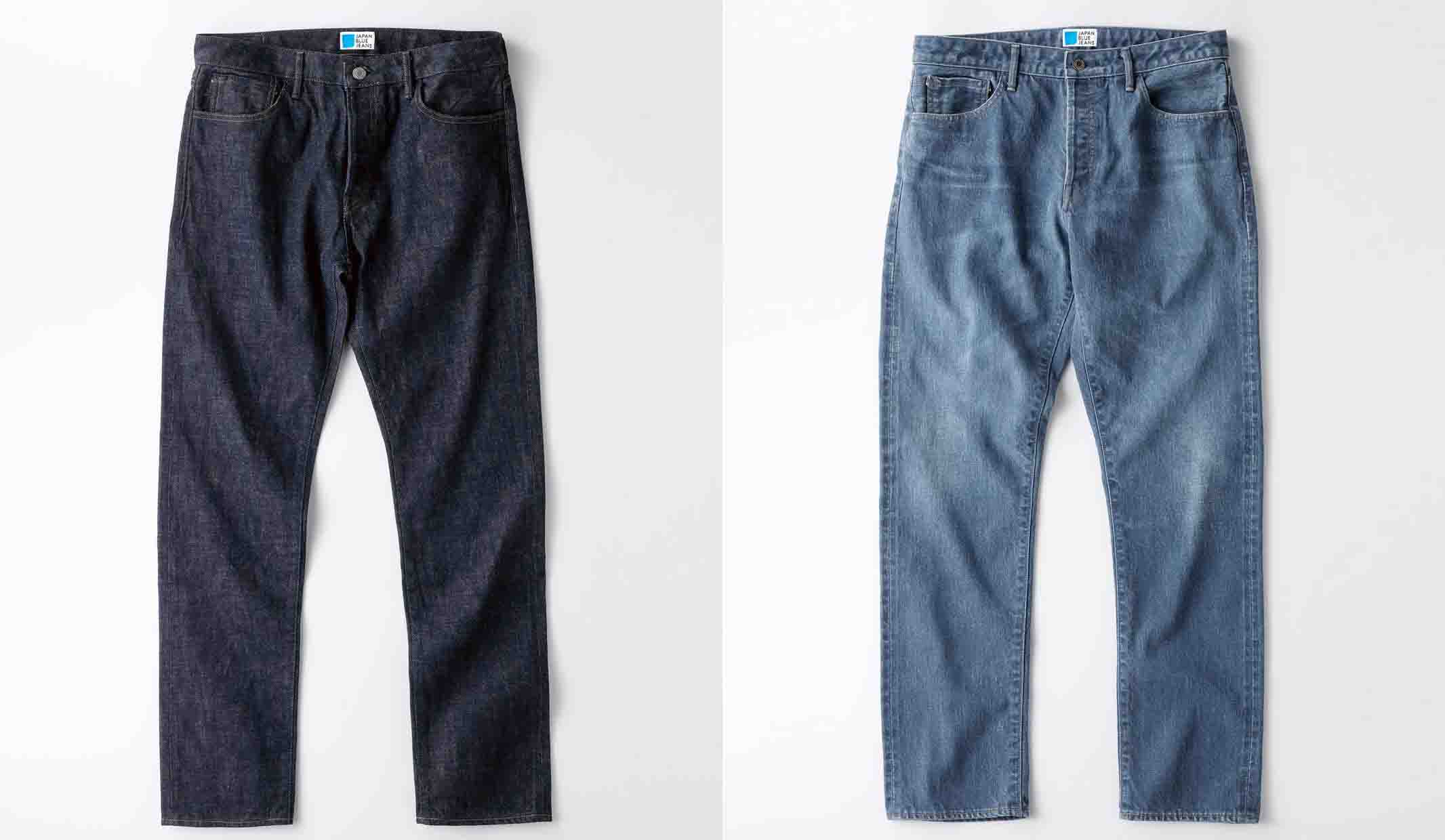 クラシックストレート 13.05OZ コートジボワール綿 ヴィンテージセルヴィッチ(写真左)ワンウォッシュ加工 ¥17,600・(写真右)オゾンウォッシュ加工 ¥24,200(税込)
