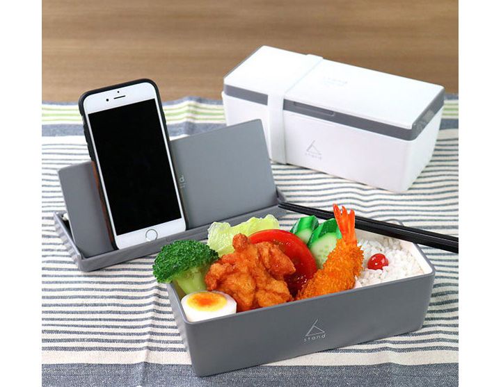 「スマホスタンドランチボックス」